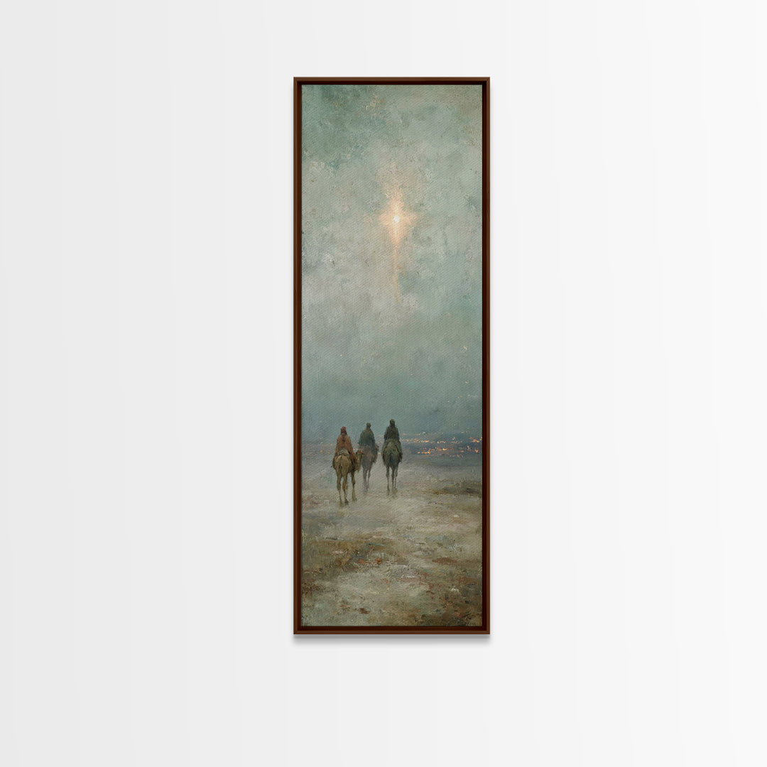 The Bethlehem Star – Framed Canvas Print – Skinny Art – Christian Art Canvas – Christmas Art – Christian Christmas Art – Christian Wall Art