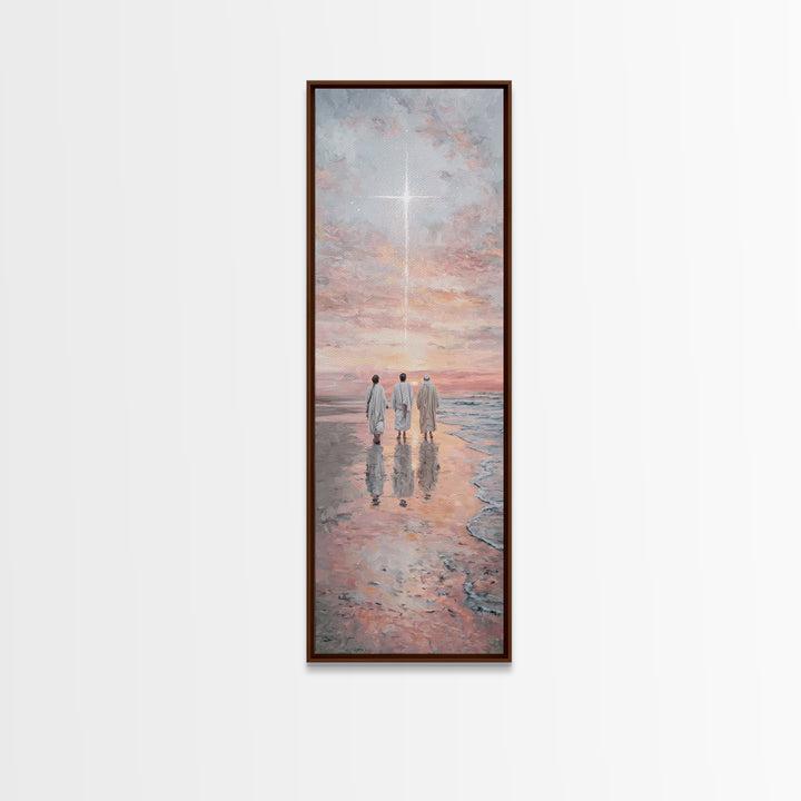 The Eastern Star – Framed Canvas Print – Tall Narrow Wall Art – Christian Art Canvas – Christian Art – Christmas Art – Christian Christmas