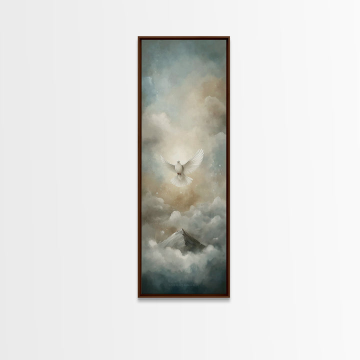 Heavenly Dawn Flight – Framed Canvas Print – Christian Art Canvas – Christian Painting – Skinny Art – Christian Wall Art – Christmas Art