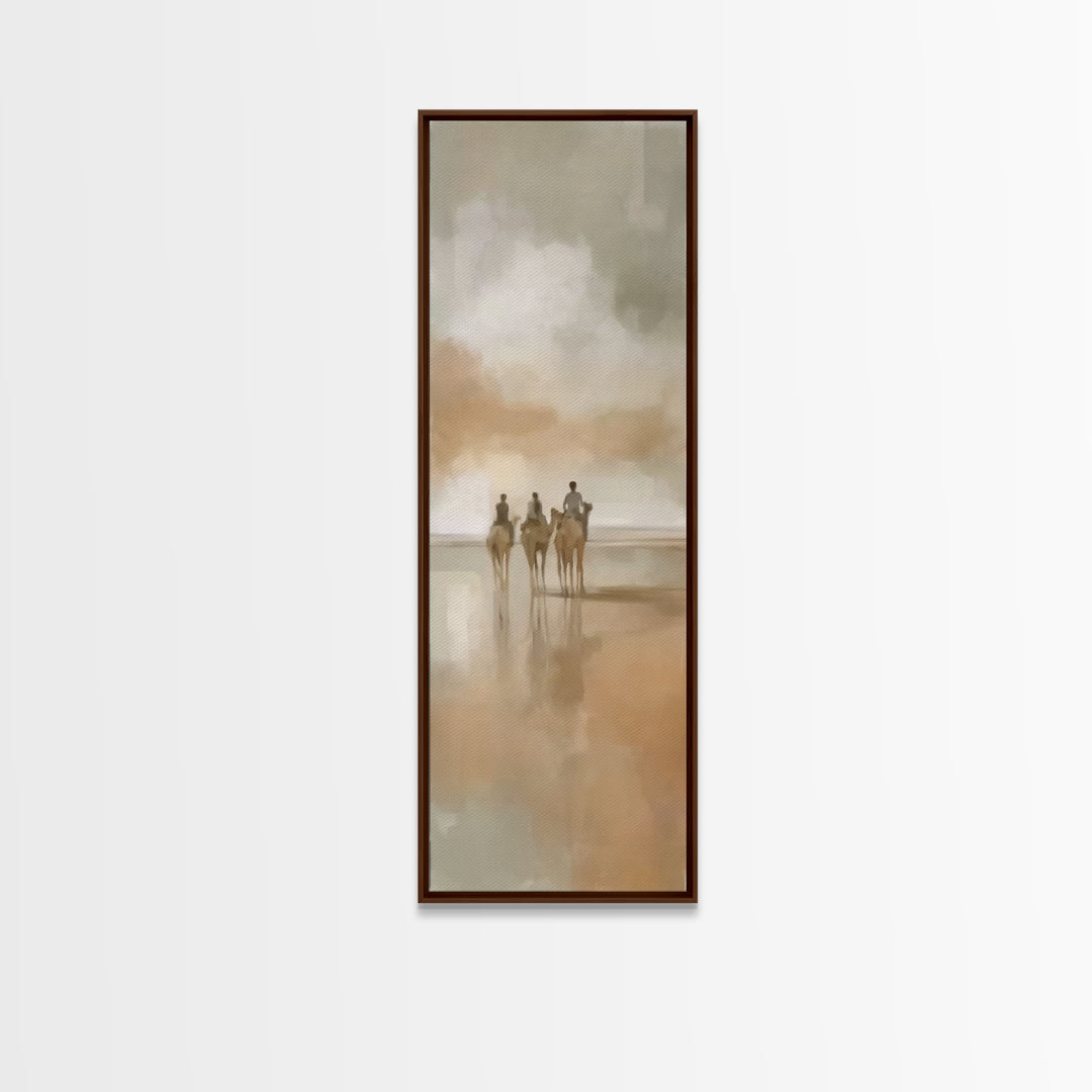 Holy Mist Journey – Framed Canvas Print – Christian Wall Art – Narrow Art – Christian Art Canvas – Christmas Art