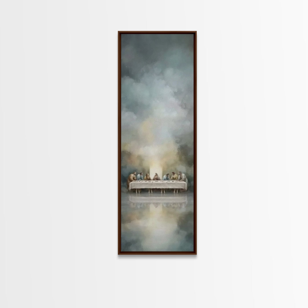 Spirit On High – Framed Canvas Print – Christian Wall Art – Narrow Art – Minimalist Christian Art – Christian Art Canvas – Modern Christian