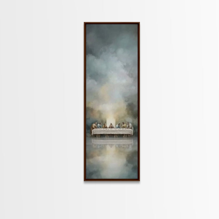 Spirit On High – Framed Canvas Print – Christian Wall Art – Narrow Art – Minimalist Christian Art – Christian Art Canvas – Modern Christian