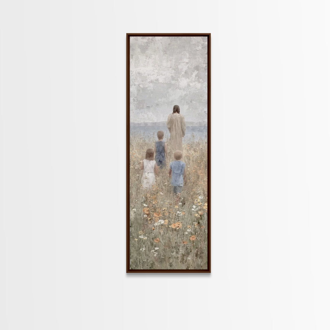 Twilight Of Hope – Framed Canvas Print – Skinny Art – Christian Wall Art – Christian Art Canvas – Jesus Painting – Vintage Christian Art –