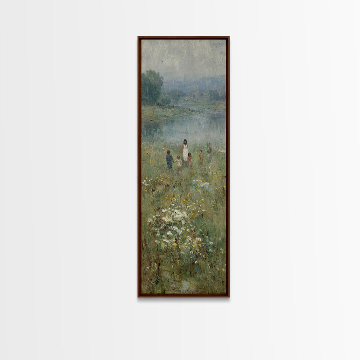 Riverlight Blessing – Framed Canvas Print – Skinny Art – Christian Wall Art – Jesus Painting – Christian Art Canvas – Subtle Christian Art