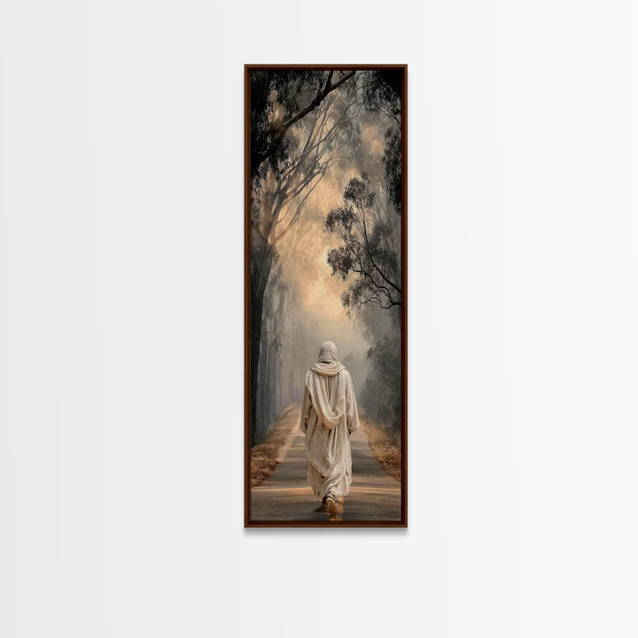 Dawn Of Mercy – Framed Canvas Print – Tall Skinny Art Print – Christian Wall Art – Vintage Christian Art – Christian Art Canvas – Christmas