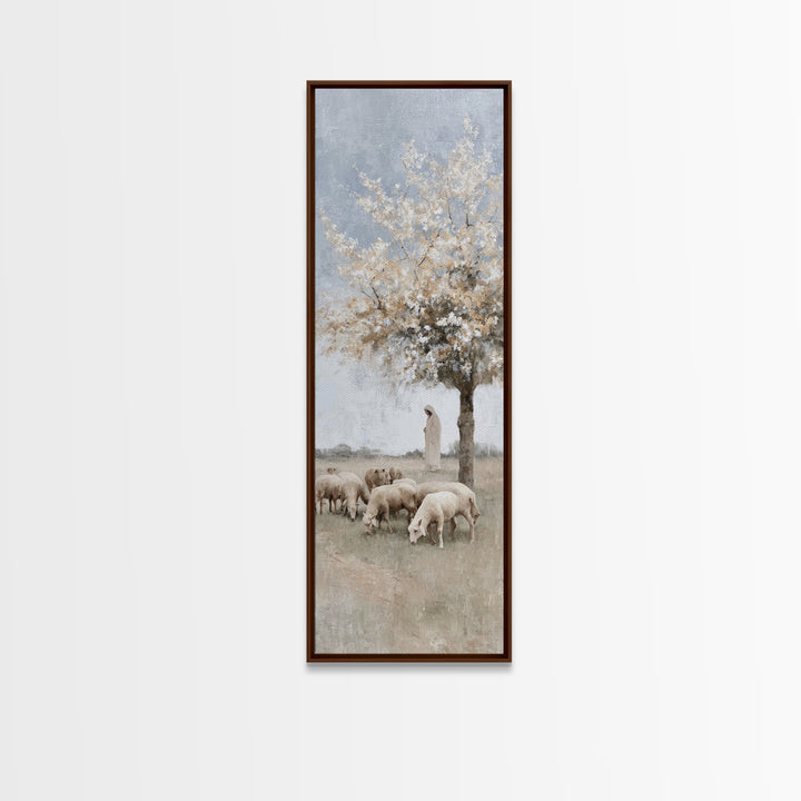 Garden Of Mercy – Framed Canvas Print – Christian Art Canvas – Tall Narrow Wall Art – Christian Wall Art – Jesus Painting