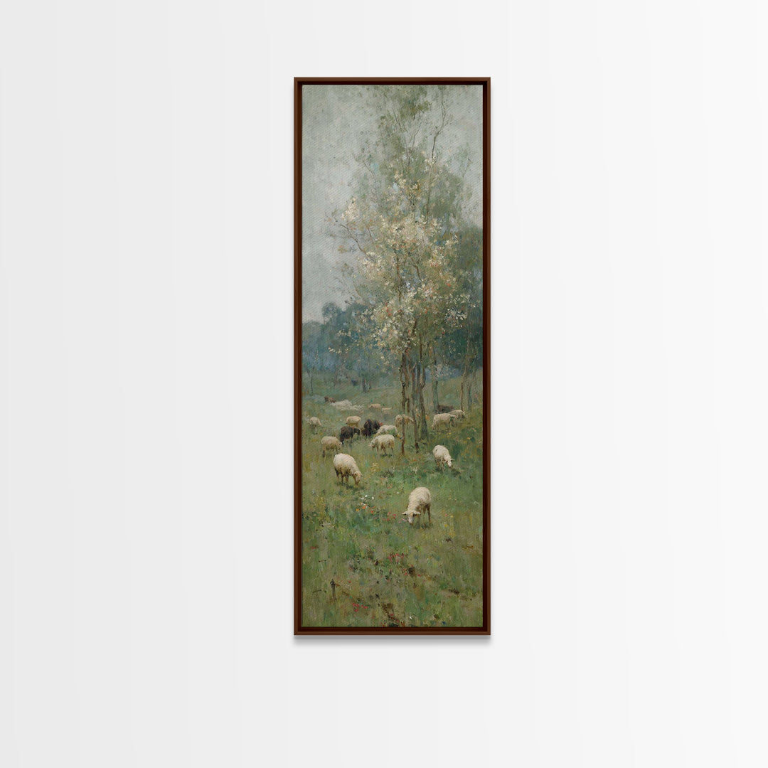 Roses Of Faith – Framed Canvas Print – Christian Art Canvas – Jesus Painting – Tall Skinny Art Print – Christian Wall Art – Christian Chris
