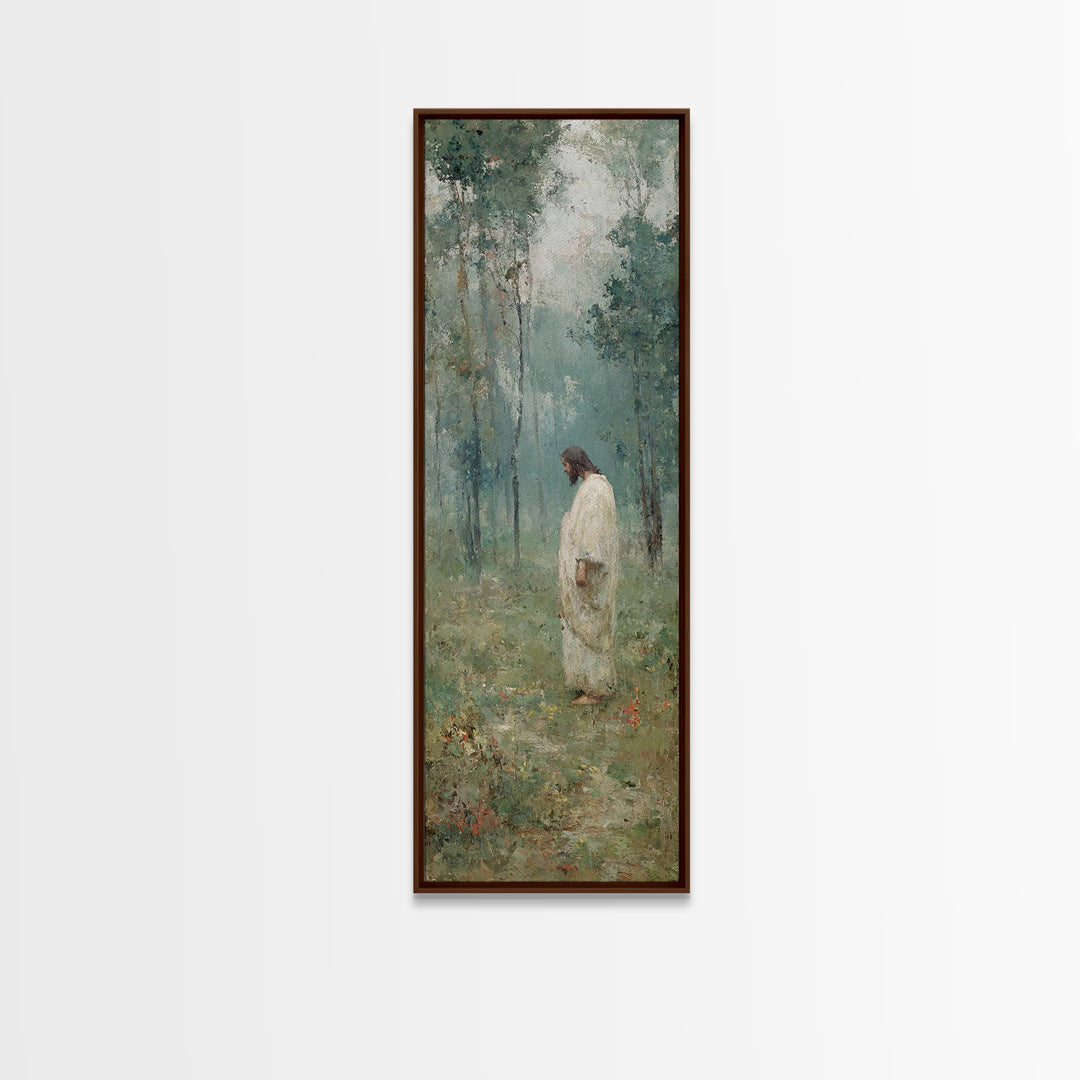 Celestial Horizon Path | Framed Canvas Print | Tall Narrow Wall Art | Christian Art | Christian Painting | Modern Christian Art | Christian
