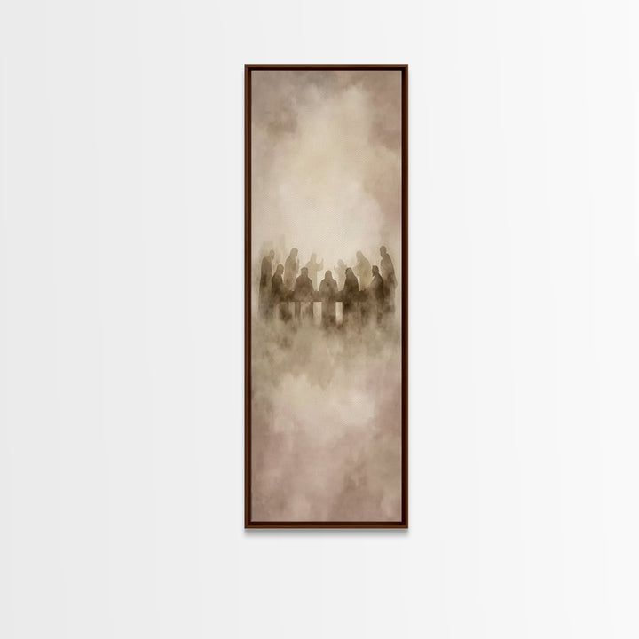 Clouds Of Communion – Framed Canvas Print – Narrow Art – Christian Wall Art – Christian Art Canvas – Jesus Painting – Christian Christmas A