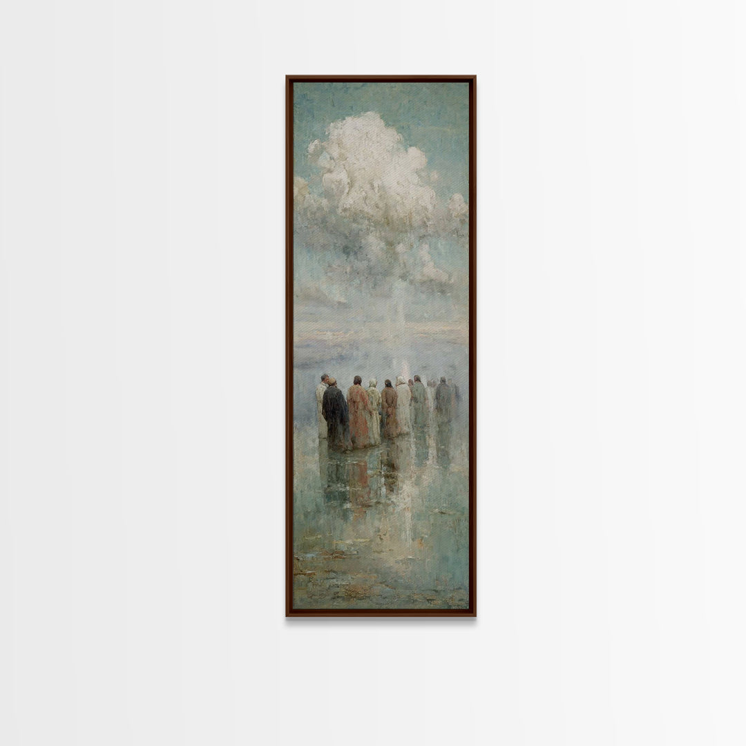 Heavenly Assembly – Framed Canvas Print – Skinny Art – Christian Art – Christian Wall Art – Christian Art Canvas – Jesus Painting – Christm