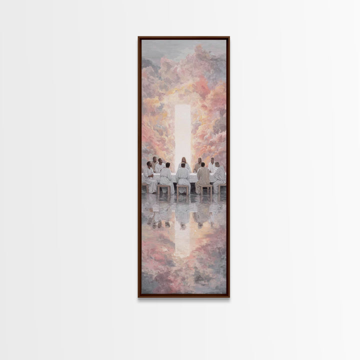Dawn Of Shepherds – Framed Canvas Print – Skinny Art – Christian Art Canvas – Christian Wall Art – Jesus Painting – Christian Christmas
