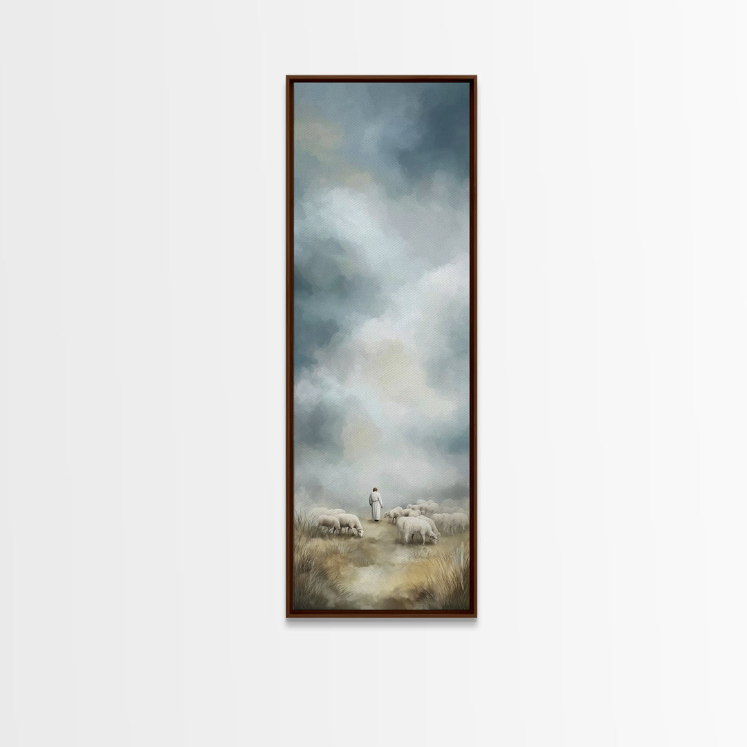 Field Of Mercy – Framed Canvas Print – Narrow Art – Christian Art Canvas – Christian Wall Art – Christian Painting – Christian Christmas Ar