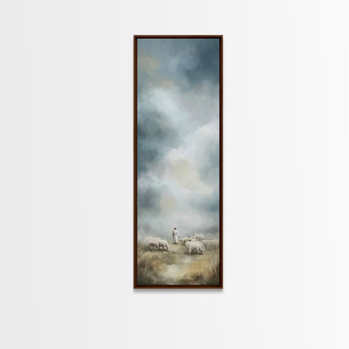 Field Of Mercy – Framed Canvas Print – Narrow Art – Christian Art Canvas – Christian Wall Art – Christian Painting – Christian Christmas Ar