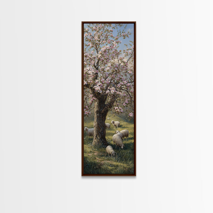Risen Dawn Glory – Framed Canvas Print – Christian Wall Art – Tall Narrow Wall Art – Christian Art Canvas – Jesus Painting