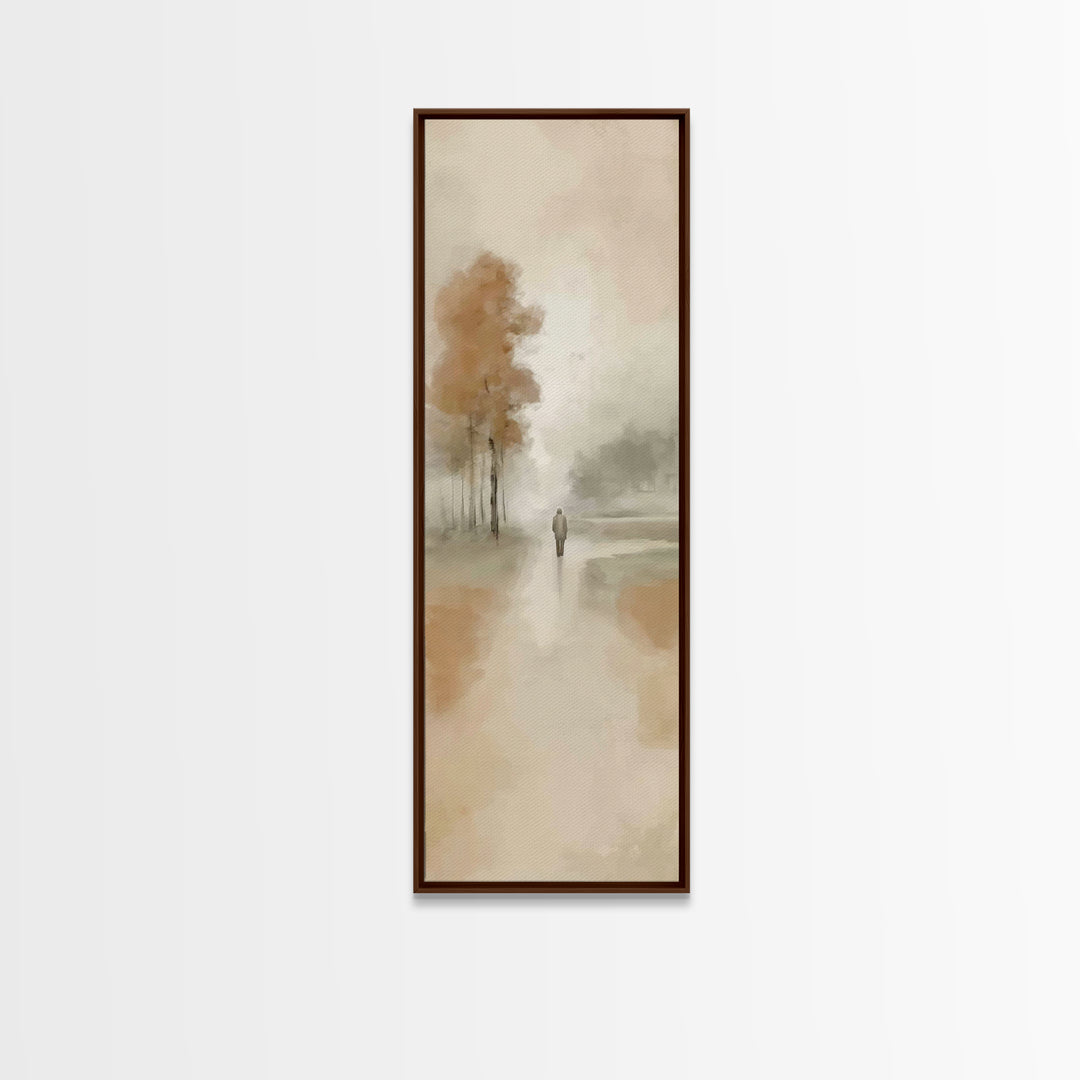 Pathway Of Grace | Framed Canvas Print | Christian Art Canvas | Jesus Painting | Skinny Art | Christian Wall Art | Christian Christmas Art