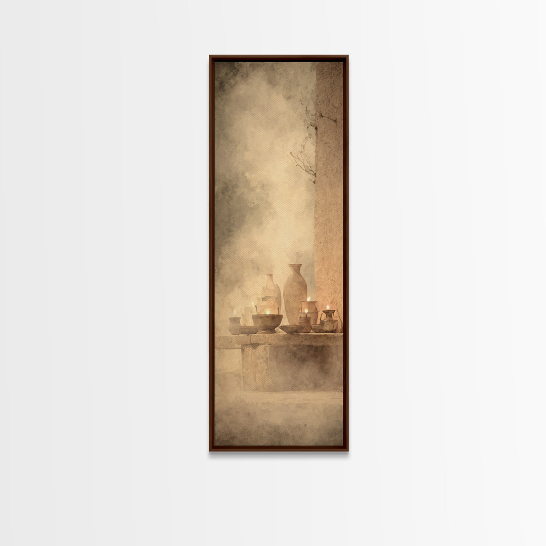 Midnight Passage – Framed Canvas Print – Tall Narrow Wall Art – Christian Art – Moody Christian Art – Christian Wall Art – Christmas Art