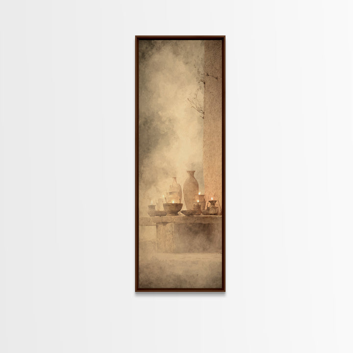 Midnight Passage – Framed Canvas Print – Tall Narrow Wall Art – Christian Art – Moody Christian Art – Christian Wall Art – Christmas Art