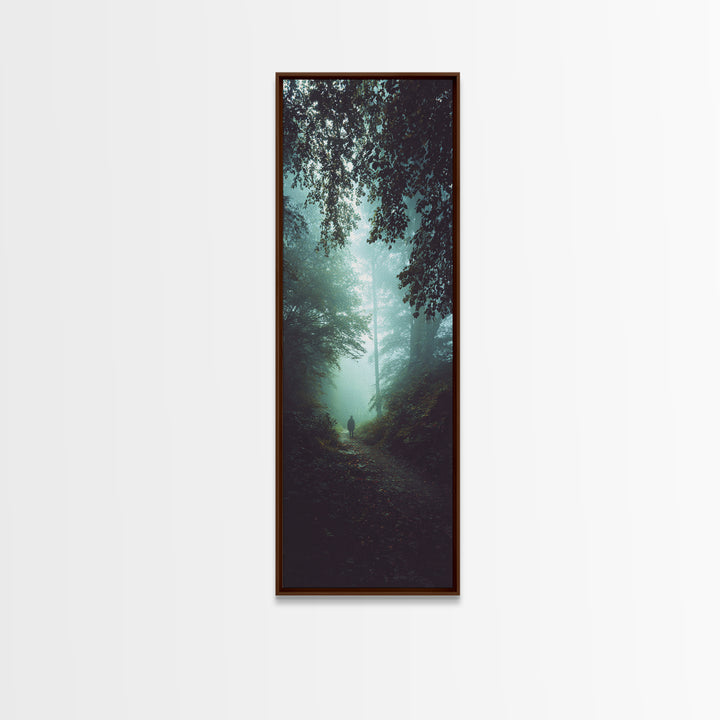 Light Of Mercy – Framed Canvas Print – Narrow Art – Christian Wall Art – Christian Art Gift – Jesus Painting – Moody Christian Art – Christ
