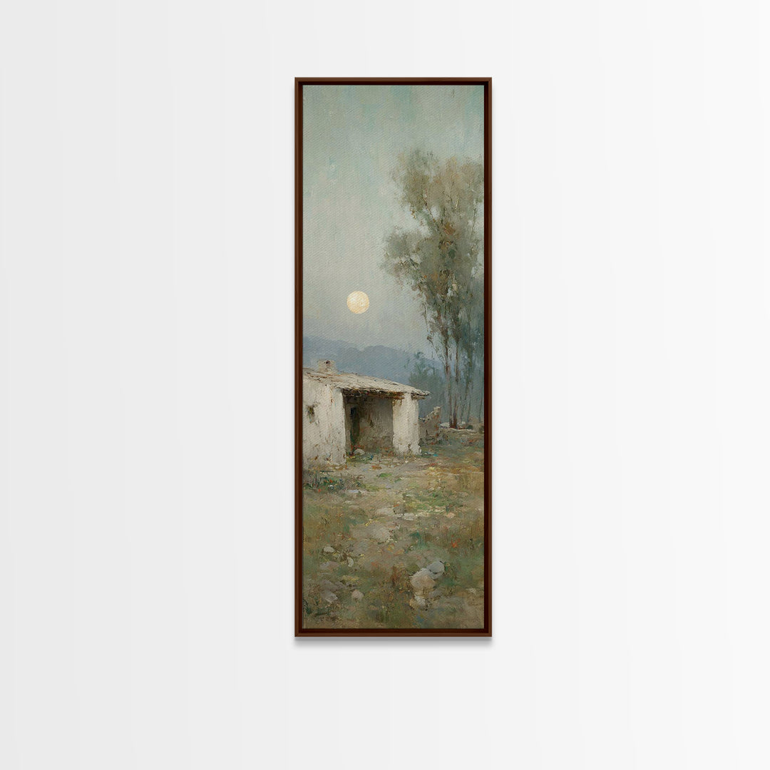 Star Of The Manger – Framed Canvas Print – Skinny Art – Christmas Art – Christian Wall Art – Christian Art Canvas – Jesus Christmas Art – C