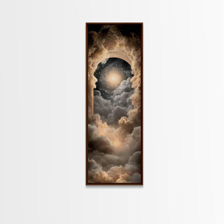 Celestial Gate – Framed Canvas Print – Christian Art Canvas – Moody Christian Art – Christian Wall Art – Skinny Art – Christian Painting