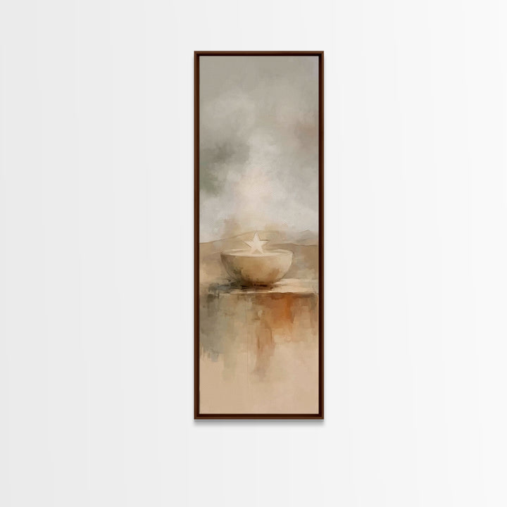 Desert Star Vessel – Framed Canvas Print – Narrow Art – Christian Art – Christmas Art – Christian Art Canvas – Christian Painting – Jesus A