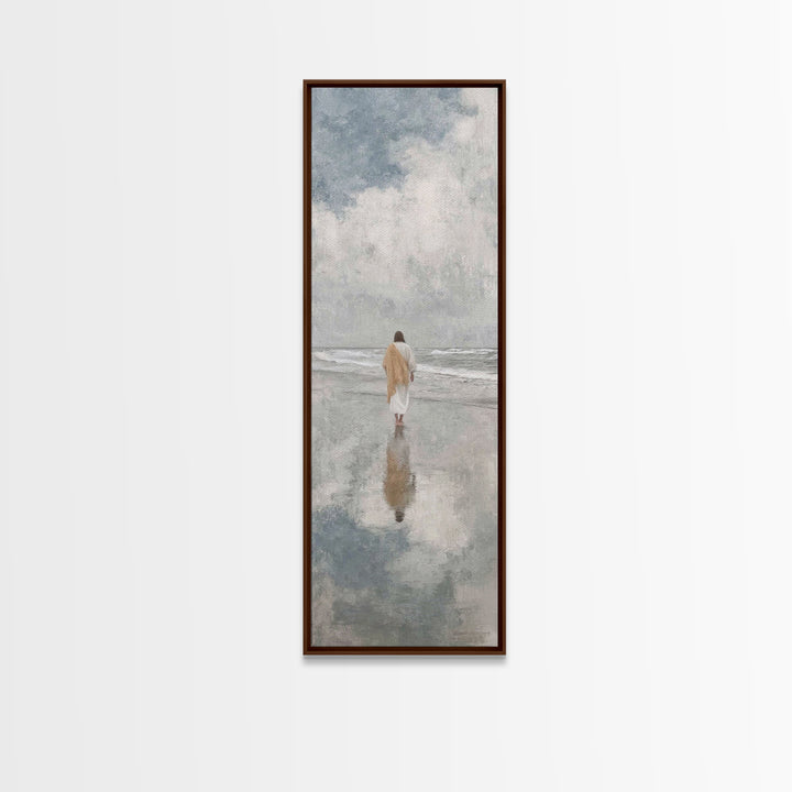 Morning Grace Tide – Framed Canvas Print – Christian Art – Skinny Art – Jesus Painting – Christian Art Canvas – Christmas Wall Art