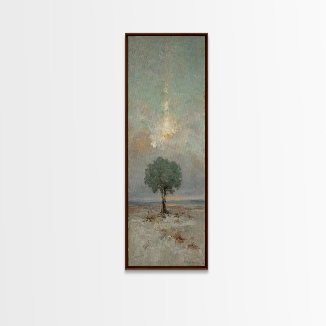 Tree Of Mercy – Framed Canvas Print – Christian Wall Art – Skinny Art – Christian Art Canvas – Christian Decoration – Christmas Art