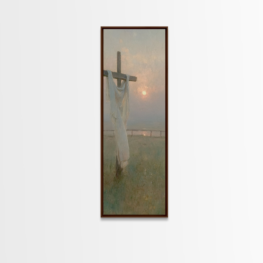 Grace In Morning Light | Framed Canvas Print | Skinny Art | Christian Art Canvas | Christian Gift Ideas | Jesus Painting | Christmas Wall A