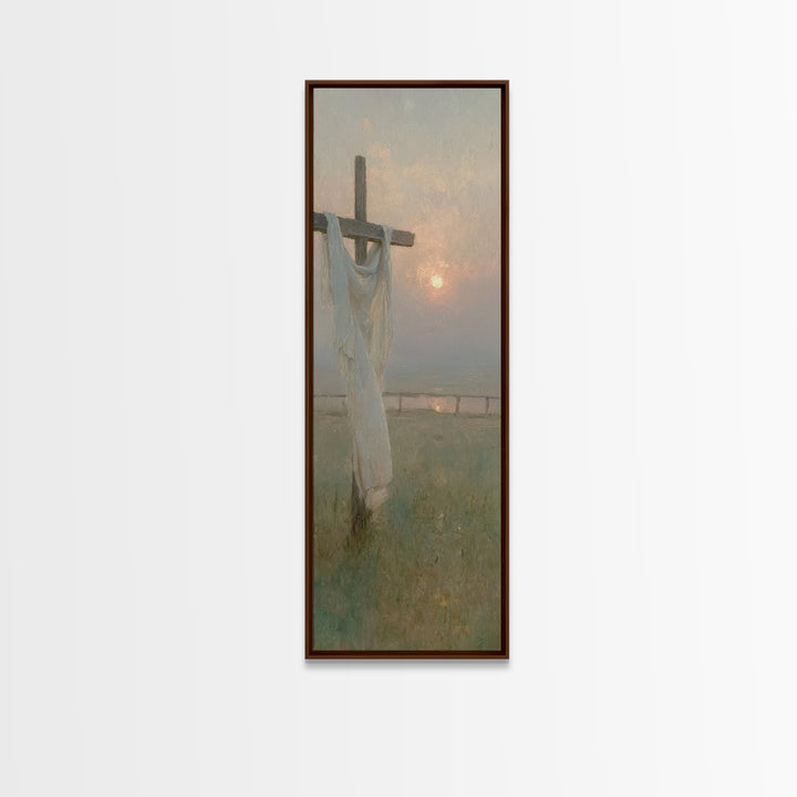 Grace In Morning Light | Framed Canvas Print | Skinny Art | Christian Art Canvas | Christian Gift Ideas | Jesus Painting | Christmas Wall A