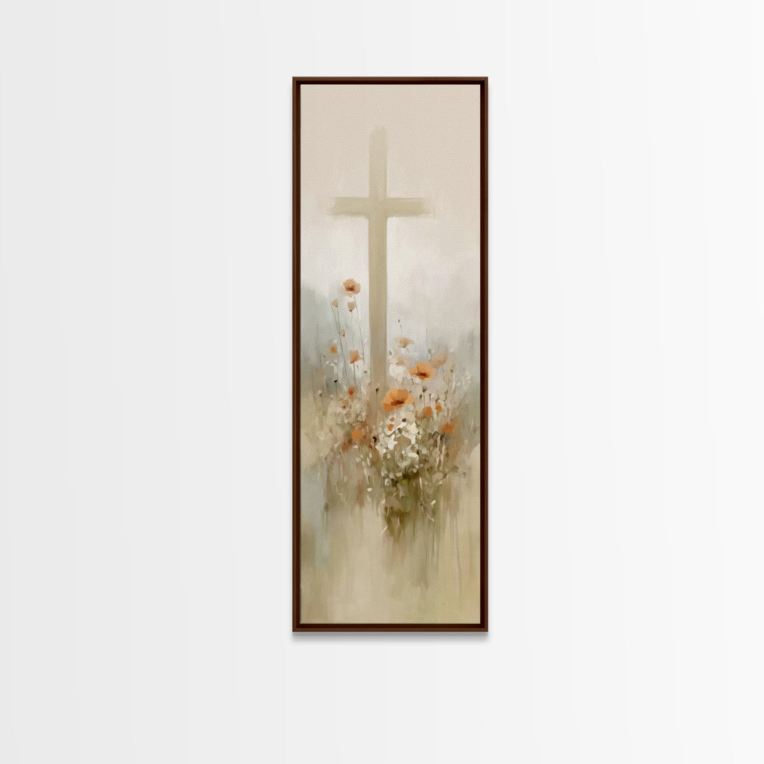 Fields Of Renewal | Framed Canvas Print | Tall Skinny Art Print | Christian Art Canvas | Christian Gift Ideas | Christmas Art | Christian W