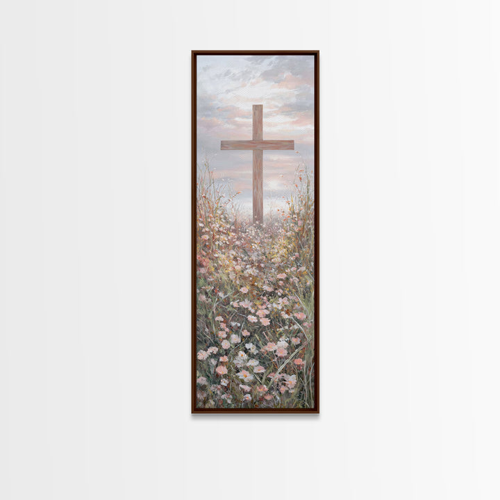 Garden Of Promise – Framed Canvas Print – Tall Narrow Wall Art – Christian Art Canvas – Christian Wall Art – Christian Art Print – Christia