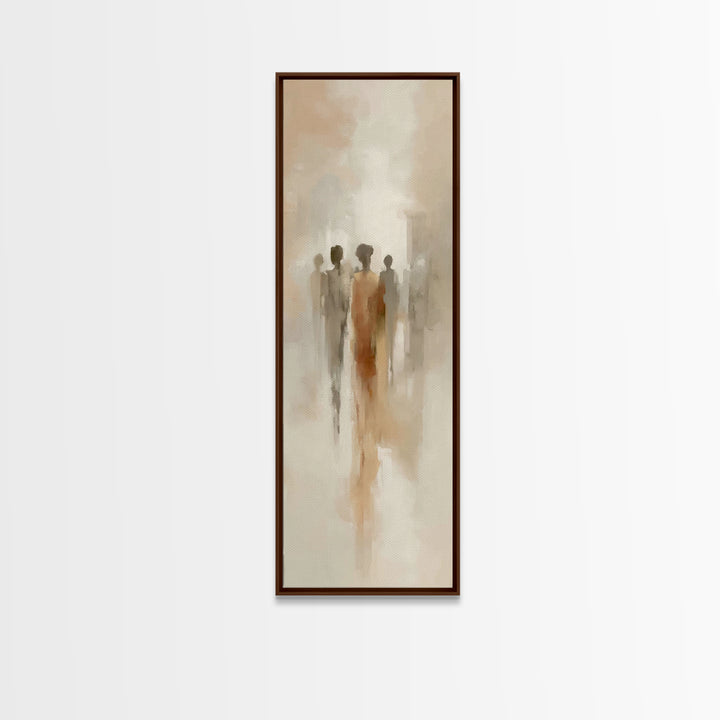 Figures Of Grace – Framed Canvas Print – Tall Skinny Art Print – Christian Art Canvas – Abstract Christian Art – Christian Art Work – Chris