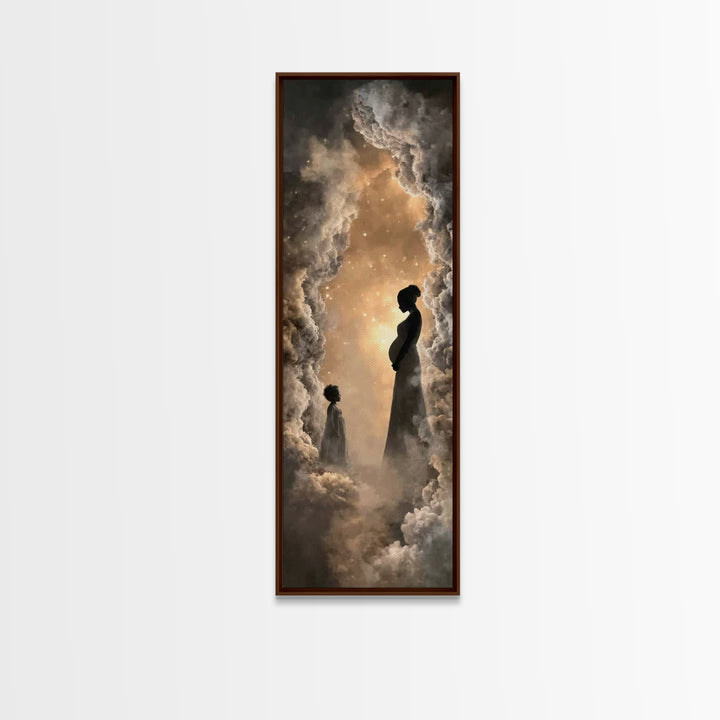 Divine Expectation, Framed Canvas Print, Skinny Art, Christian Art Canvas, Christian Wall Art, Christian Art Painting, Christian Christmas