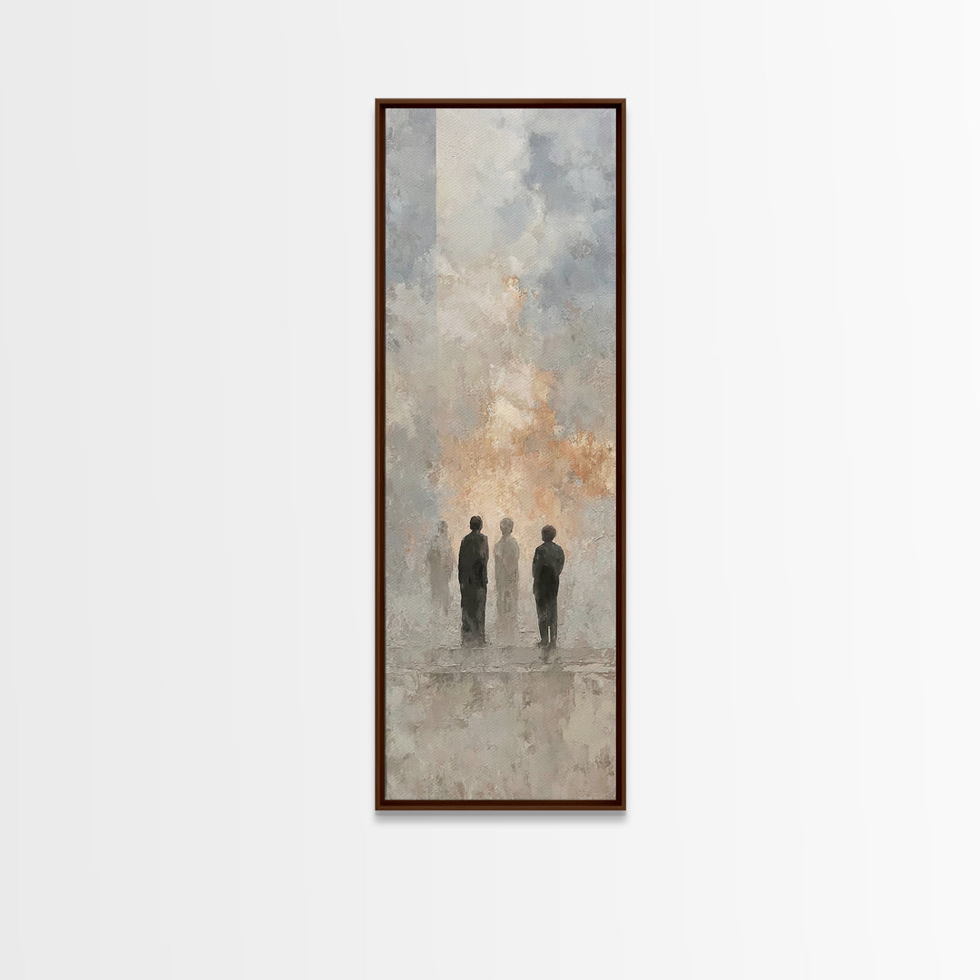 Clouds Of Witness, Framed Canvas Print, Tall Skinny Art Print, Christian Art Canvas, Christian Art Work, Christian Wall Art, Abstract Chris