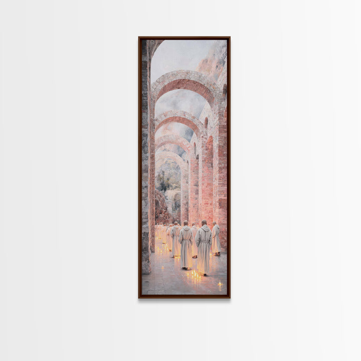 Procession Of Light – Framed Canvas Print – Skinny Art – Christian Wall Art – Modern Christian Painting – Christian Art Canvas – Christian