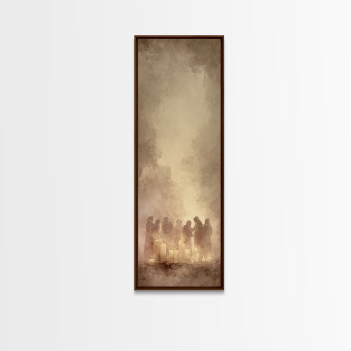 Blessed Fellowship | Framed Canvas Print | Christian Wall Art | Christian Art Work | Christmas Canvas Wall Art | Skinny Art