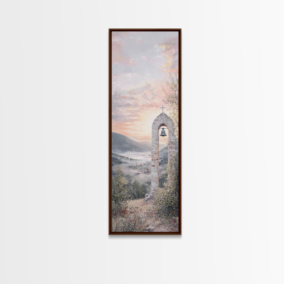Celestial Pathway – Framed Canvas Print – Christian Art Canvas – Christmas Art – Jesus Painting – Christian Wall Art – Tall Narrow Wall Art