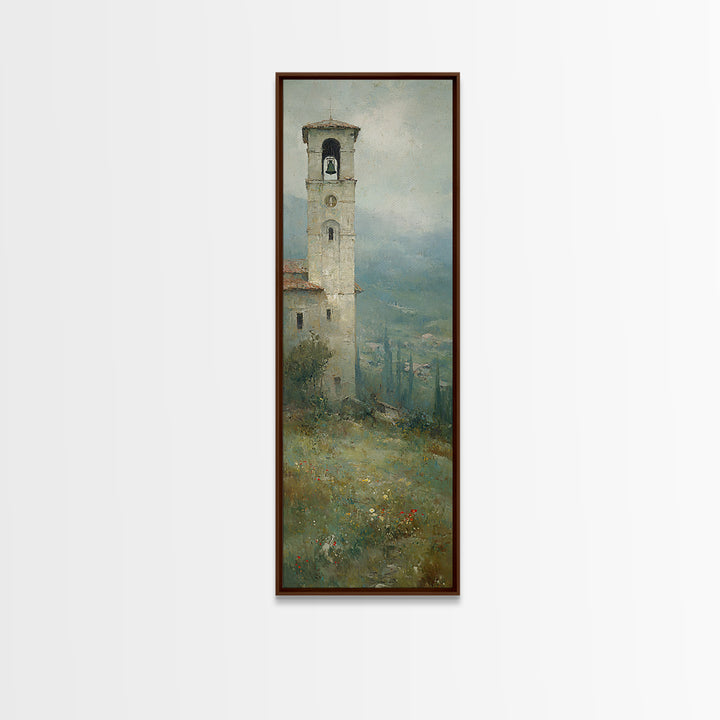 Hillside Sanctuary – Framed Canvas Print – Christian Art Canvas – Jesus Painting – Christian Wall Art – Christmas Art – Tall Narrow Wall Ar