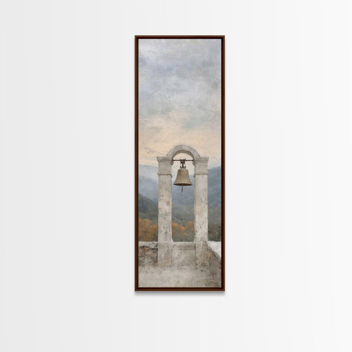 Hillside Bell Grace | Framed Canvas Print | Tall Skinny Art Print | Christian Art Canvas | Christian Wall Art | Christian Painting | Christ