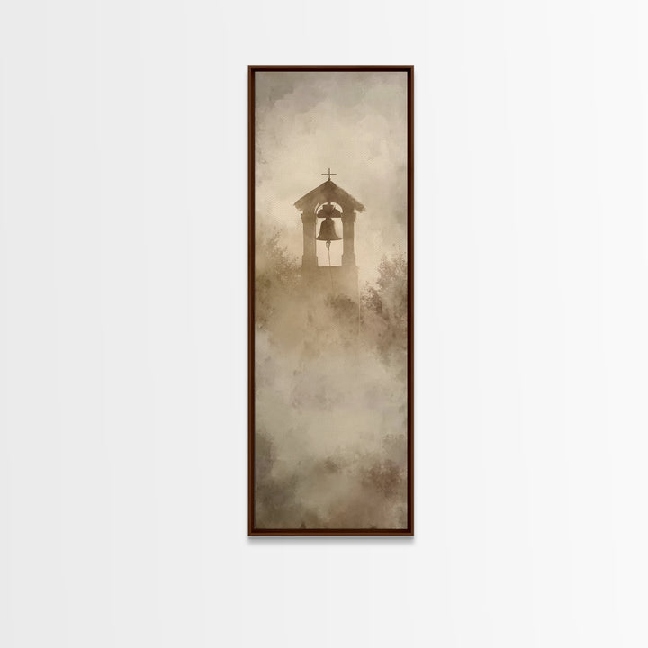 Morning Chapel Ring – Framed Canvas Print – Narrow Art – Christian Art Canvas – Christian Wall Art – Christian Painting – Christian Decor