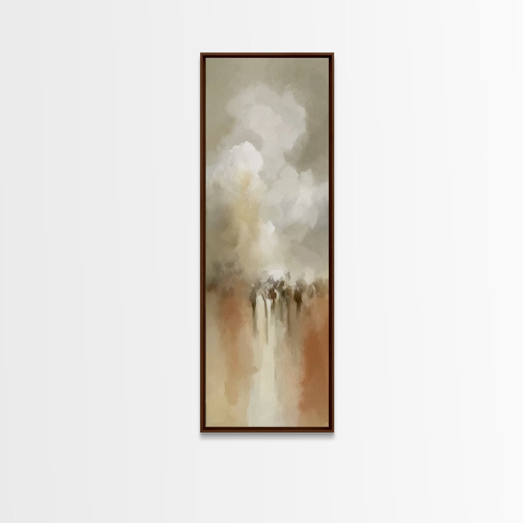 Gathered In Light – Framed Canvas Print – Christian Wall Art – Christian Art Canvas – Tall Narrow Wall Art – Christian Christmas Art – Chri