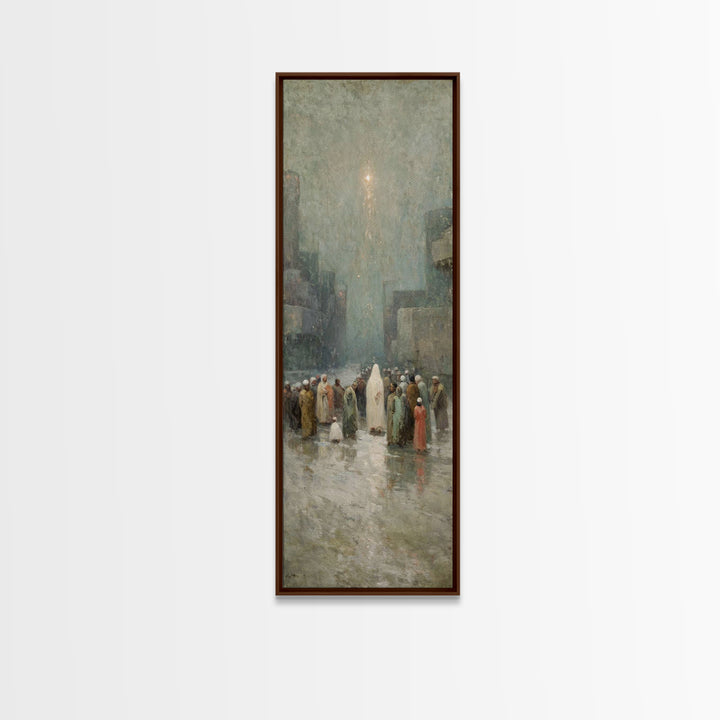 Messiah’s Arrival – Framed Canvas Print – Tall Narrow Wall Art – Christian Christmas Art – Christian Art Canvas – Christian Wall Art – Chri