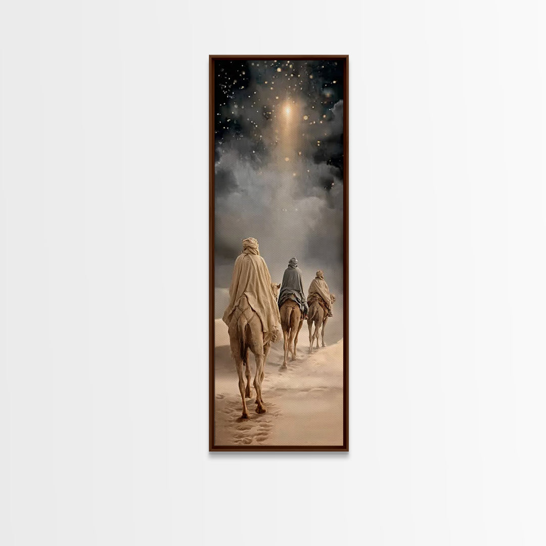 Hope of the Manger – Framed Canvas Print – Skinny Art – Christian Art Canvas – Christian Wall Art – Christmas Art – Christian Christmas – C