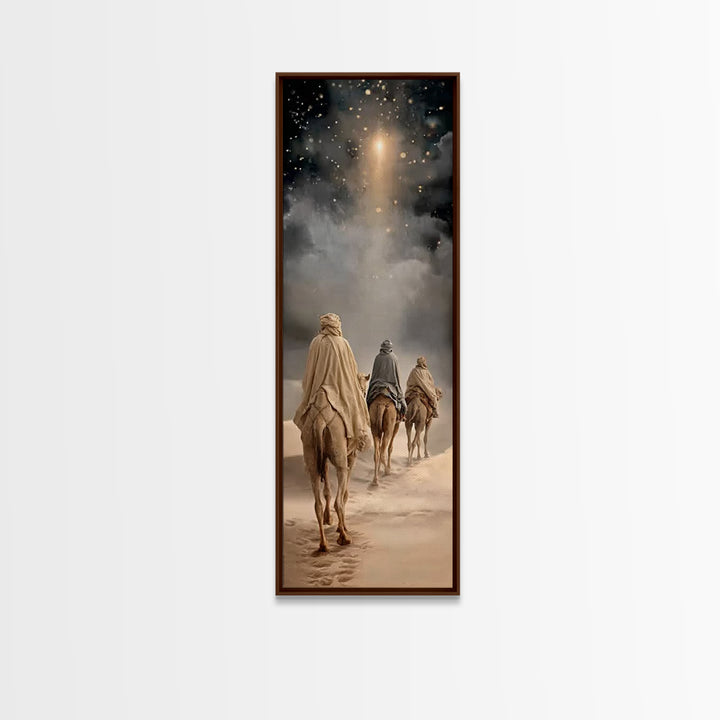 Hope of the Manger – Framed Canvas Print – Skinny Art – Christian Art Canvas – Christian Wall Art – Christmas Art – Christian Christmas – C