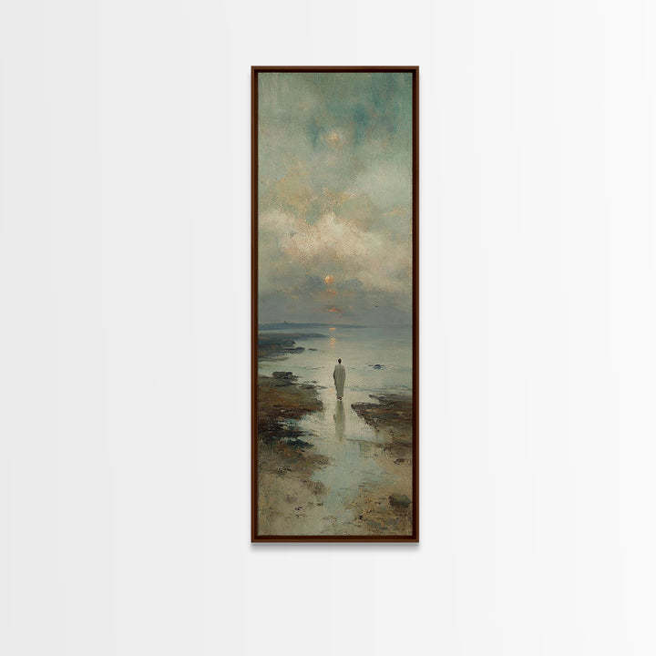 Twilight Path Grace | Framed Canvas Print | Skinny Art | Christian Art Canvas | Christian Wall Art | Jesus Painting | Christian Decor