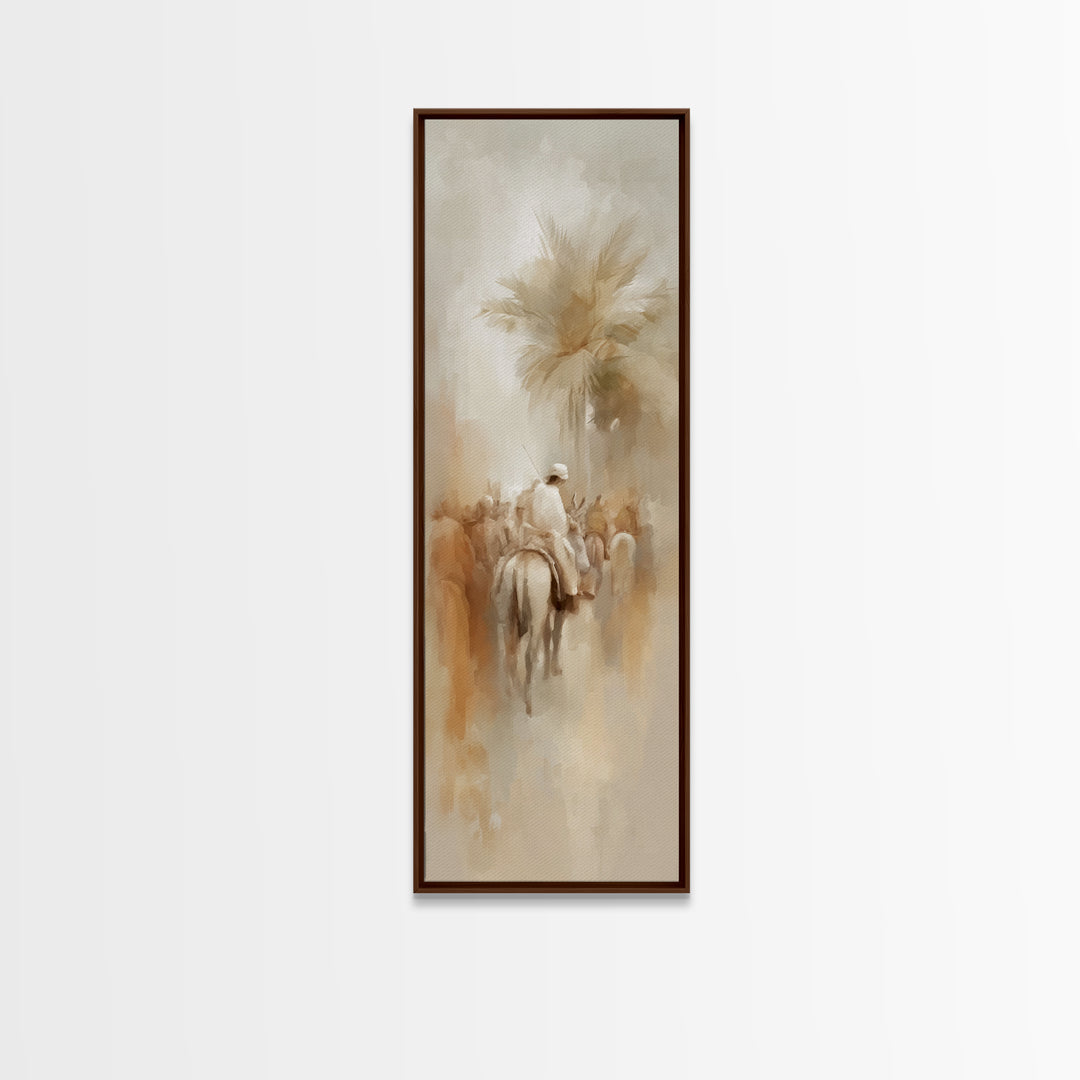 Hosanna In Glory – Framed Canvas Print – Christian Wall Art – Christian Art Canvas – Narrow Art – Jesus Painting – Christian Art Print