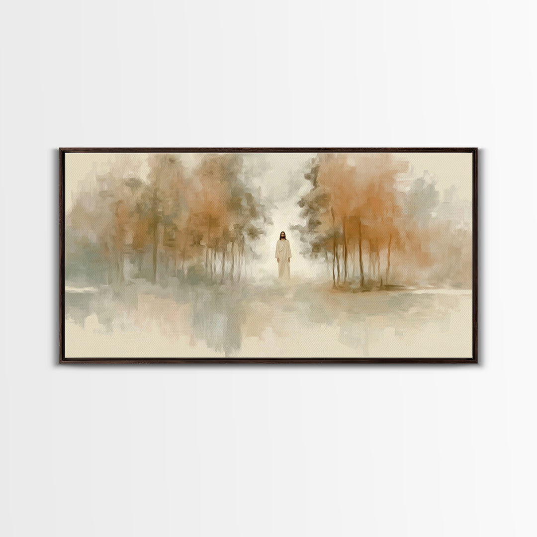 Forest of Mercy | Framed Canvas Print | Christian Wall Art | Jesus Painting | Christian Art Canvas | Christian Gift Ideas | Christmas Art