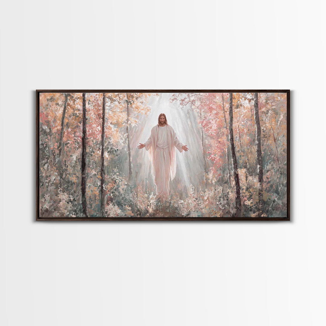 Graceful Path – Framed Canvas Print – Christian Art Canvas – Jesus Painting – Christian Wall Art – Large Christian Painting – Christian Chr