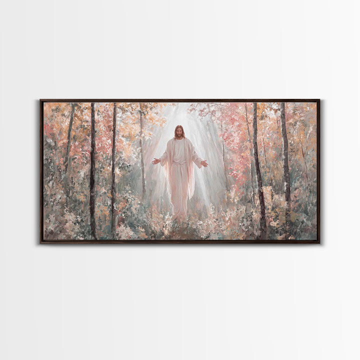 Graceful Path – Framed Canvas Print – Christian Art Canvas – Jesus Painting – Christian Wall Art – Large Christian Painting – Christian Chr