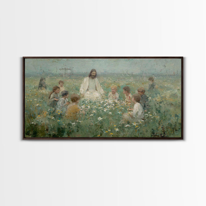 Morning Tide – Framed Canvas Print – Christian Art Canvas – Christian Paintings – Jesus Painting – Subtle Christian Art – Christian Decor